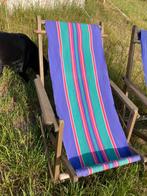 Vintage strandstoel, Tuin en Terras, Ophalen, Gebruikt