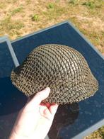 Canadese camou  Helm WO2,  origineel, Verzamelen, Ophalen of Verzenden