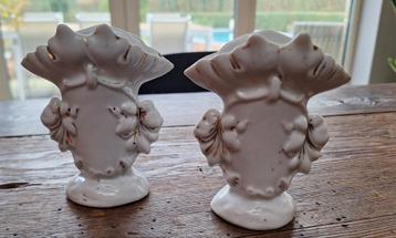 2 vases en porcelaine, Enlèvement ou Envoi, Utilisé