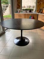 Ronde eettafel Saarinen zwart hout in Scandinavisch design, Huis en Inrichting, Tafels | Eettafels, Ophalen, Rond, Zo goed als nieuw