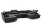 U-VORM SOFA met slaapfunctie & opbergruimte - STOCKVERKOOP!, Overige materialen, Hoekbank, Ophalen of Verzenden, 150 cm of meer