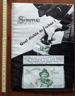 Pub carton vintage Schippers, Collections, Enlèvement ou Envoi
