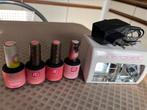 Pink Gellac set, Handtassen en Accessoires, Uiterlijk | Cosmetica en Make-up, Ophalen, Zo goed als nieuw, Roze