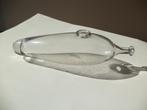 antiek 19deE. glazen zuigfles mondgeblazen glas babyfles, Antiek en Kunst, Ophalen of Verzenden