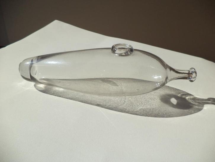 antiek 19deE. glazen zuigfles mondgeblazen glas babyfles, Antiek en Kunst, Antiek | Glaswerk en Kristal, Ophalen of Verzenden