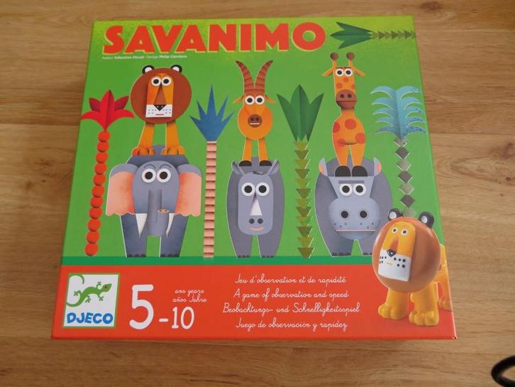 Savanimo, Hobby en Vrije tijd, Gezelschapsspellen | Bordspellen, Zo goed als nieuw, Ophalen of Verzenden