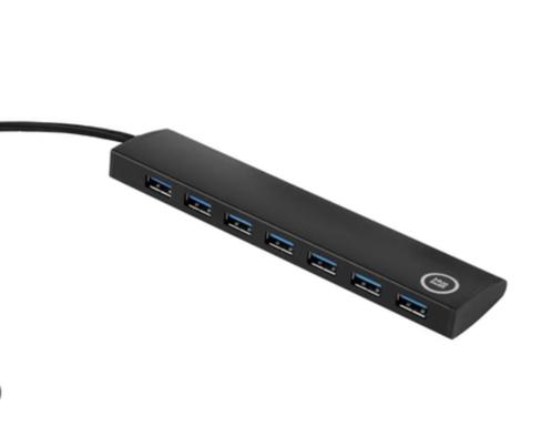 USB HUB BlueBuilt 7-Poorts USB-A/C 3.0 Hub, Computers en Software, Dockingstations, Nieuw, USB-hub, Harde schijf, Laptop, Ophalen of Verzenden