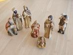 Kerststal figuren 7 stuks +/- 10cm, Diversen, Ophalen of Verzenden, Zo goed als nieuw