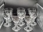 8 verres à vin blancs modèle Yale. Val Saint Lambert, Enlèvement