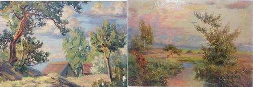 Nikolai Nikolaevich Krymov (1884–1958) – Russische landschap, Antiek en Kunst, Kunst | Schilderijen | Klassiek, Ophalen of Verzenden