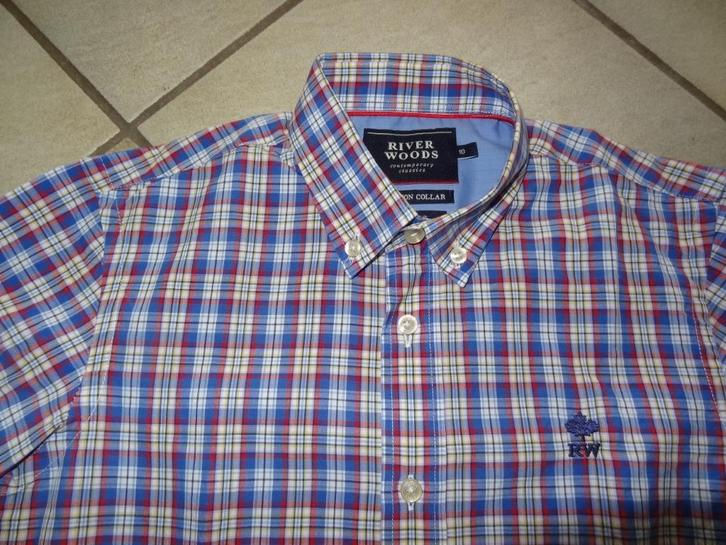 Prachtig sportief River Woods jongens hemdje(maat 140/10 j), Kinderen en Baby's, Kinderkleding | Maat 140, Zo goed als nieuw, Jongen