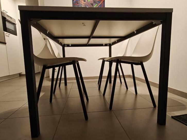 Eettafel ( met eventueel stoelen), Huis en Inrichting, Tafels | Eettafels, Gebruikt, 50 tot 100 cm, 150 tot 200 cm, Vier personen