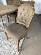 4 eetkamerstoelen eik stijl "flamant", Huis en Inrichting, Ophalen, Overige kleuren, Zo goed als nieuw, Vier