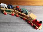 Houten speelgoedtrein met auto'tjes, Ophalen