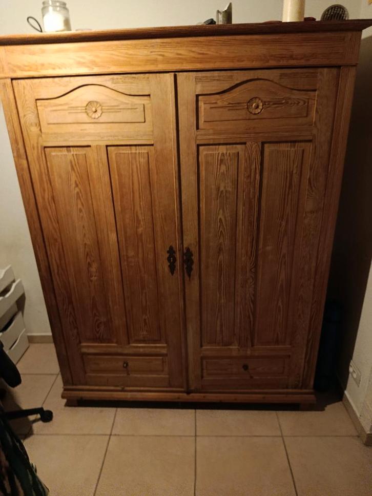 Grenen hangkleerkast, Antiek en Kunst, Antiek | Meubels | Kasten, Ophalen