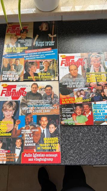 Lot 3 oude tijdschriftne van Tv Familie 1995-1996 beschikbaar voor biedingen