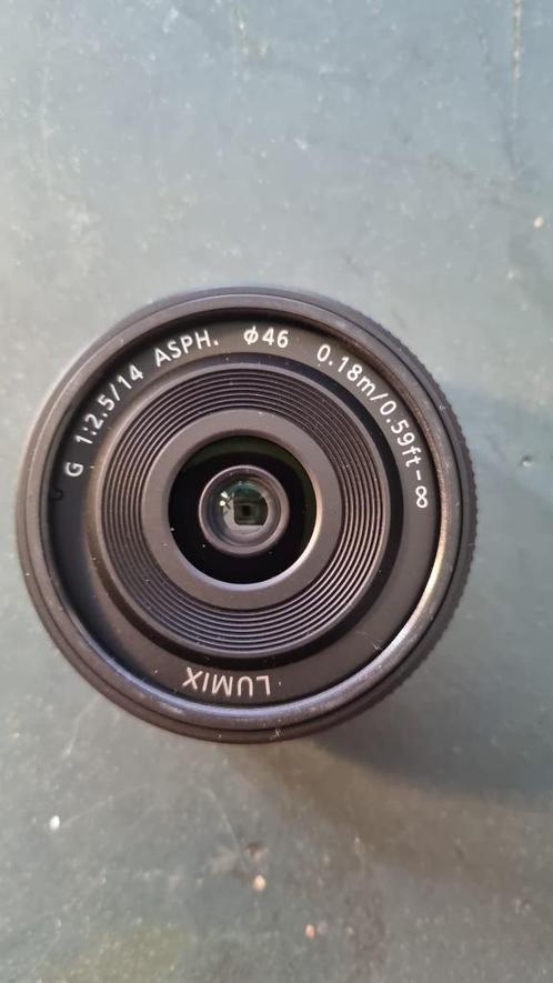 Panasonic Lumix 14mm f2.5 met CPL-filter & Protector filter, Audio, Tv en Foto, Foto | Lenzen en Objectieven, Gebruikt, Standaardlens