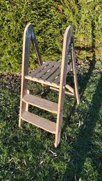 Escabeau en bois vintage 3 marches, Enlèvement, Utilisé