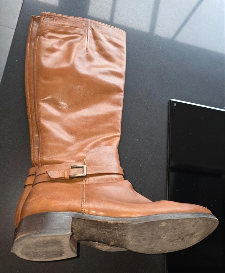Mooie lederen dames laarzen maat 38, Vêtements | Femmes, Chaussures, Comme neuf, Enlèvement ou Envoi