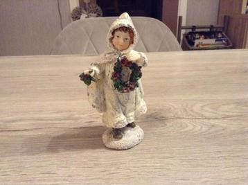 Figurine de Noël avec Père Noël et enfant (11 cm), Enlèvement ou Envoi, Comme neuf