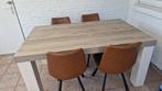 Tafel met 4stoelen, Huis en Inrichting, Stoelen, Ophalen, Zo goed als nieuw