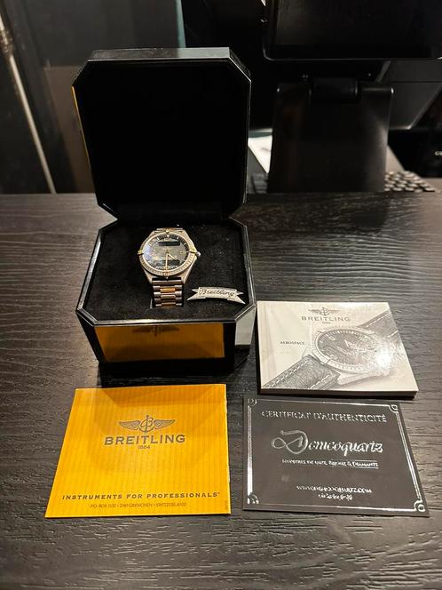 Breitling aerospace F65060 or titane de 1996, Bijoux, Sacs & Beauté, Montres | Hommes, Utilisé, Breitling, Or, Or