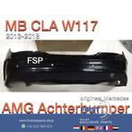 W117 CLA AMG Achterbumper +diffuser Mercedes zwart 2013-2018, Pare-chocs, Utilisé, Enlèvement ou Envoi, Mercedes-Benz