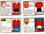 4 Chromos 1970 Football, Envoi, Comme neuf, Affiche, Image ou Autocollant