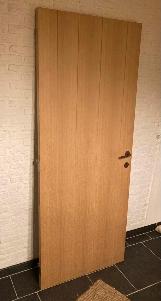 Binnen deur eik fineer, Doe-het-zelf en Bouw, Deuren en Vliegenramen, Gebruikt, Ophalen