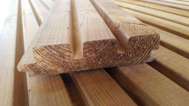 houten planchetten Thermo Grenen, Doe-het-zelf en Bouw, Hout en Planken, Nieuw, Plank, Grenen, 250 tot 300 cm, 25 tot 50 mm, Geïmpregneerd