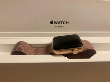 Apple Watch Series 3 38mm + gratis charger stand, Enlèvement ou Envoi, Rose, Apple Watch, IOS