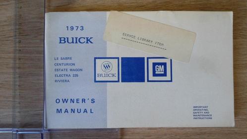 Buick Riviera 1973 owner's manual (UPS incl.), Autos : Divers, Modes d'emploi & Notices d'utilisation, Envoi