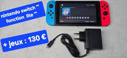 SWITCH CONSOLE (LITE-FUNCTIE) + game en garantie, Games en Spelcomputers, Games | Nintendo Switch, Zo goed als nieuw, Verzenden