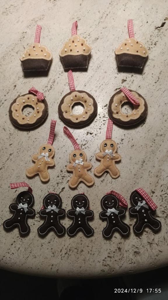 Kerstboomhangers vilt, Diversen, Kerst, Nieuw, Ophalen of Verzenden