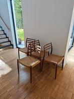 4 Niels Möller stoelen, Huis en Inrichting, Ophalen, Gebruikt