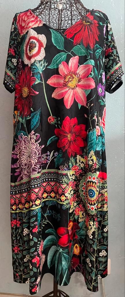 Paprika L kleurige toffe jurk, Kleding | Dames, Jurken, Zo goed als nieuw, Maat 42/44 (L), Ophalen of Verzenden