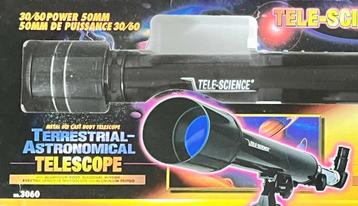 Telescoop terrestrial astronomical * driepoot* metaal* NIEUW beschikbaar voor biedingen