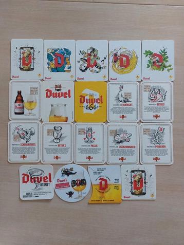 Duvel bierviltjes, bierkaartjes, 19 verschillende viltjes beschikbaar voor biedingen