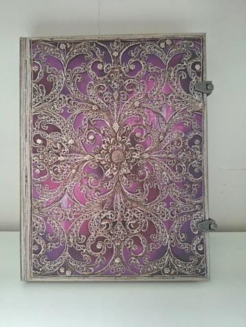 Notitieboekje Paperblanks Filigree Silver Edition Aubergine beschikbaar voor biedingen