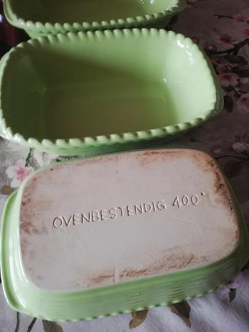 Vuurvaste schotels 3 stuks samen of per stuk . beschikbaar voor biedingen
