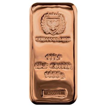 1kg premium koper, Germania Mint beschikbaar voor biedingen