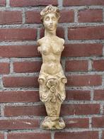 authentieke antieke betonnen beeld, een caryatide of herma, Verzenden