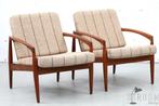 Teak Paperknife Chairs Zetels Vintage Deens Design Jaren, Huis en Inrichting, Fauteuils, Ophalen, Hout, Gebruikt, 75 tot 100 cm