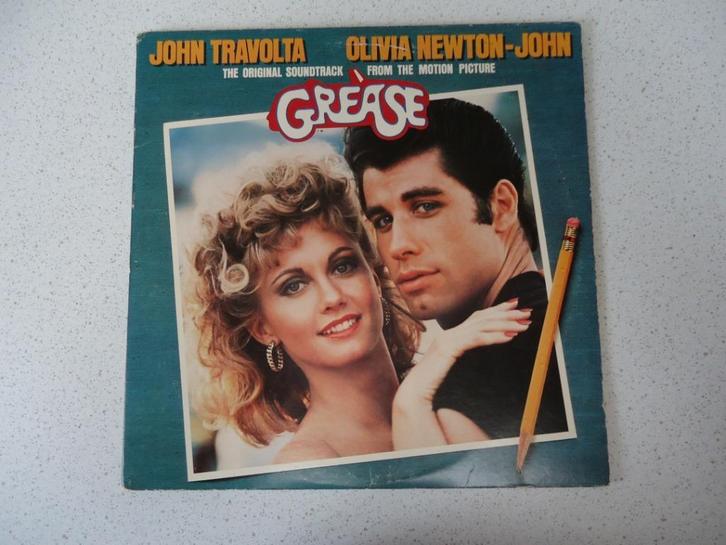 Dubbel LP van "Grease" (The Original Soundtrack), Cd's en Dvd's, Vinyl | Filmmuziek en Soundtracks, Gebruikt, 12 inch, Ophalen of Verzenden