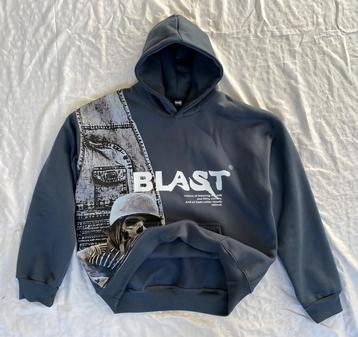 Personnalisez votre logo/design sur un sweat à capuche, Ophalen of Verzenden, Zo goed als nieuw, Maat 52/54 (L), Geel