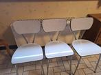 Vintage keukenstoelen, Huis en Inrichting, Stoelen, Ophalen, Gebruikt, Metaal