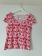 T-shirt wit / rood Terre Bleue (maat 40), Maat 38/40 (M), Terre Bleue, Ophalen of Verzenden, Zo goed als nieuw