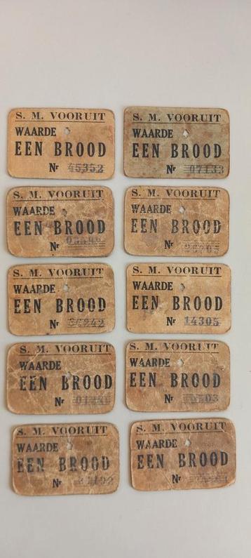 Tickets de rationnement Vooruit, Enlèvement ou Envoi