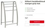 handdoekenrek Alibert, Ophalen, Nieuw, Grijs, Handdoekenrek
