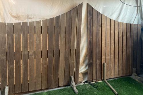 poort teak, Tuin en Terras, Tuinpoorten, Zo goed als nieuw, Draaipoort, Hout, 150 tot 200 cm, 150 tot 200 cm, Ophalen